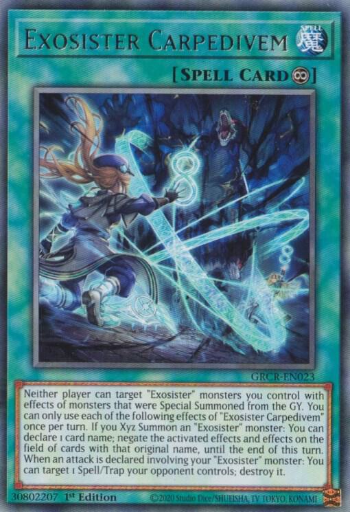 Exosister Carpedivem GRCR-EN023 card from The Grand Creators