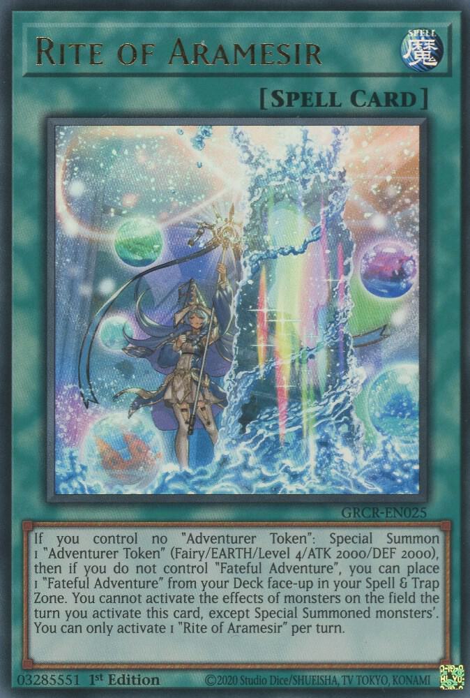Rite of Aramesir GRCR-EN025 card from The Grand Creators