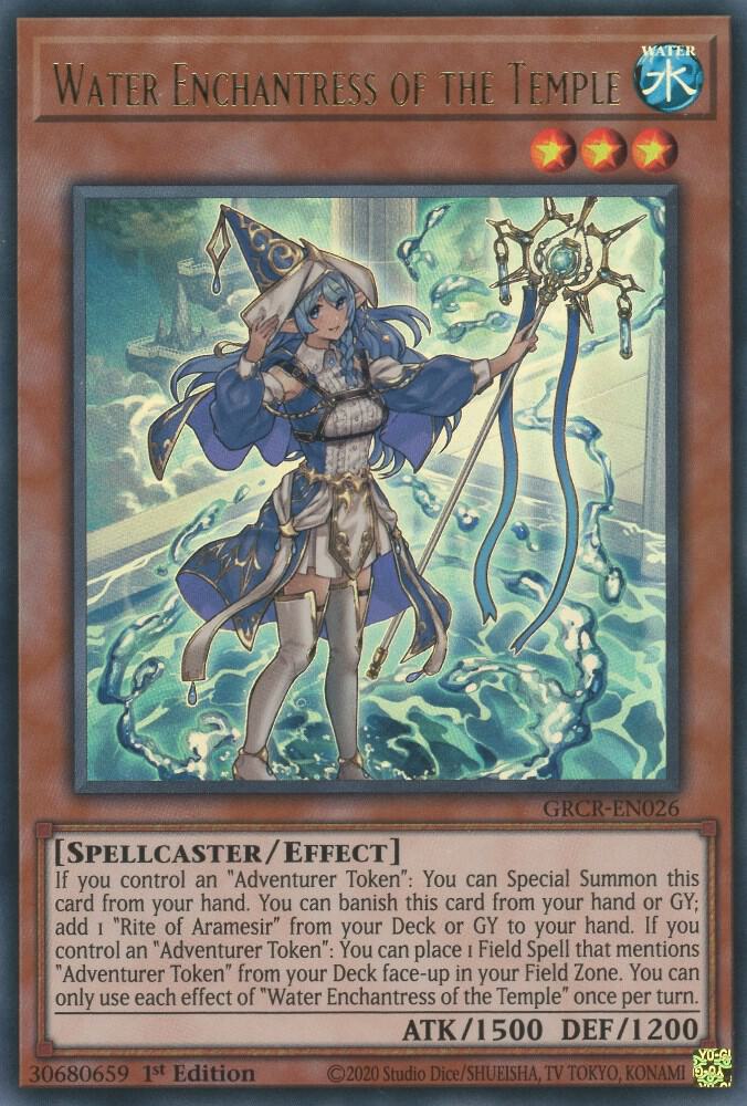 Water Enchantress of the Temple GRCR-EN026 card from The Grand Creators