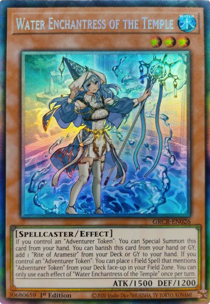 Water Enchantress of the Temple (CR) GRCR-EN026 card from The Grand Creators