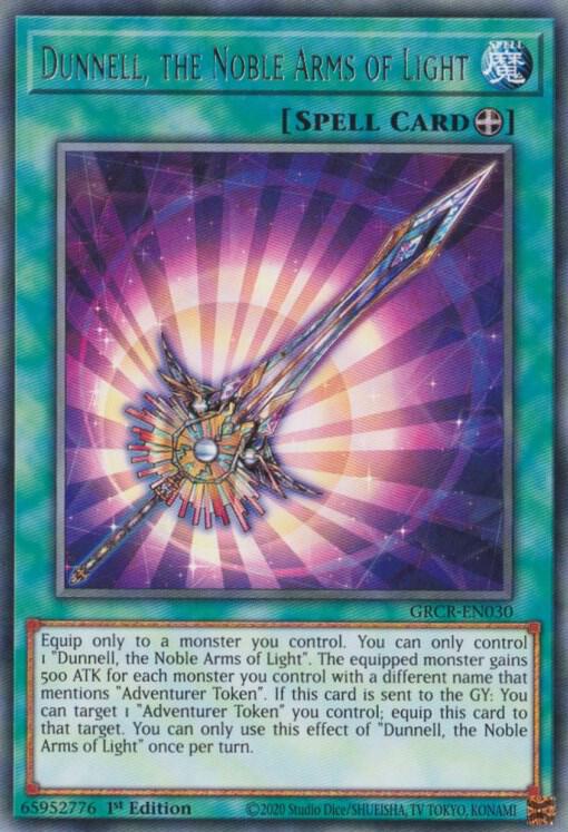 Dunnell, the Noble Arms of Light GRCR-EN030 card from The Grand Creators