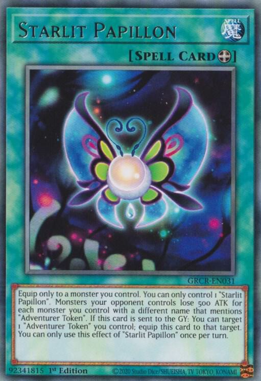 Starlit Papillon GRCR-EN031 card from The Grand Creators