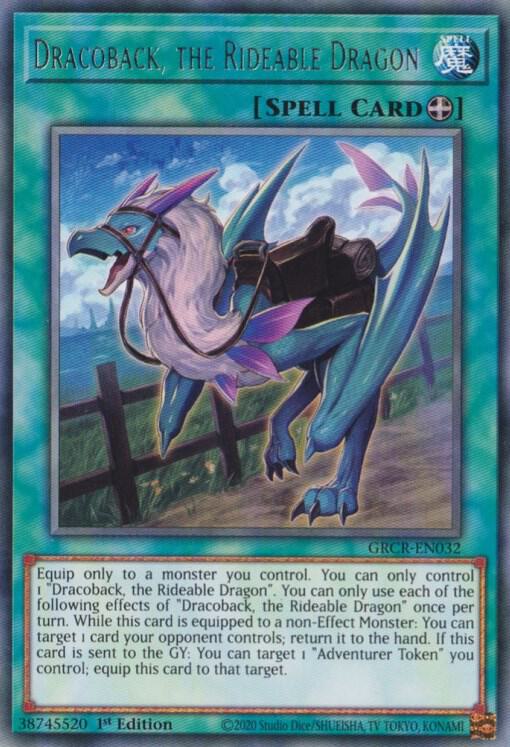 Dracoback, the Rideable Dragon GRCR-EN032 card from The Grand Creators