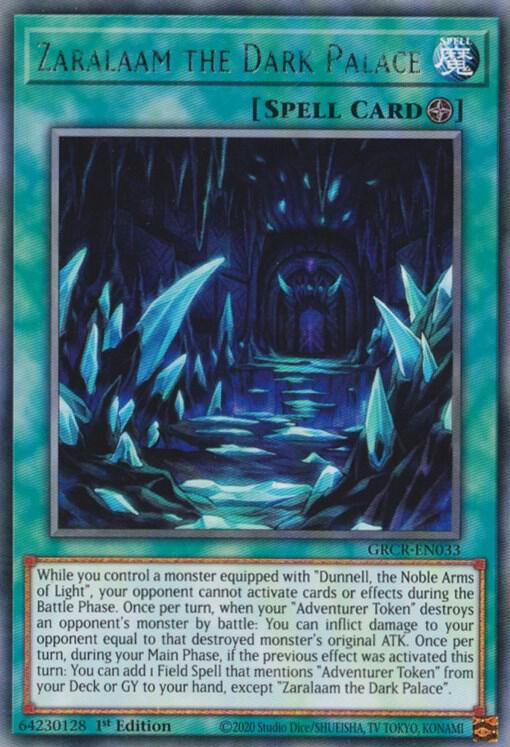 Zaralaam the Dark Palace GRCR-EN033 card from The Grand Creators