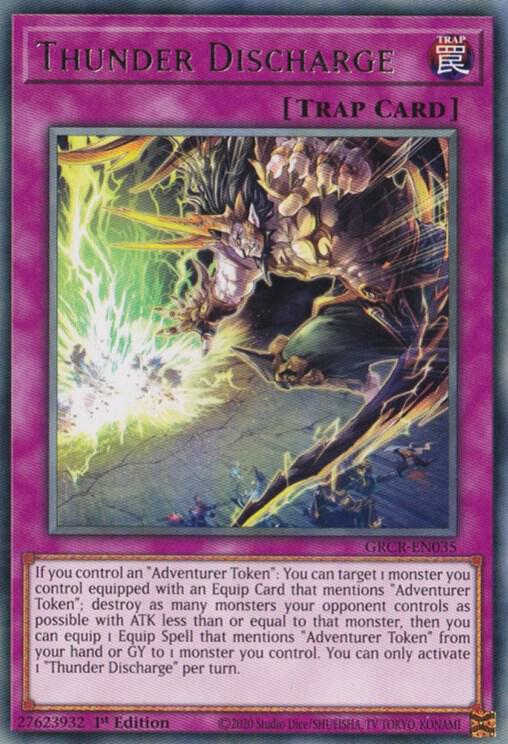 Thunder Discharge GRCR-EN035 card from The Grand Creators
