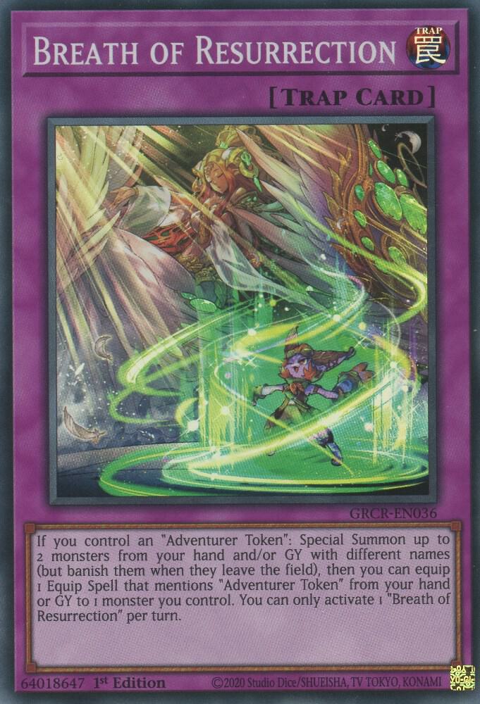 Breath of Resurrection GRCR-EN036 card from The Grand Creators