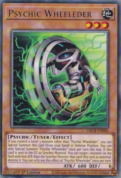 Psychic Wheeleder GRCR-EN045 card from The Grand Creators