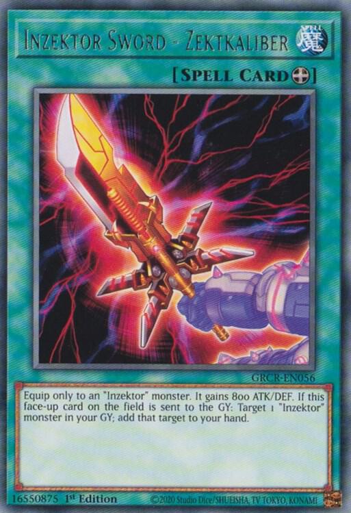 Inzektor Sword - Zektkaliber GRCR-EN056 card from The Grand Creators