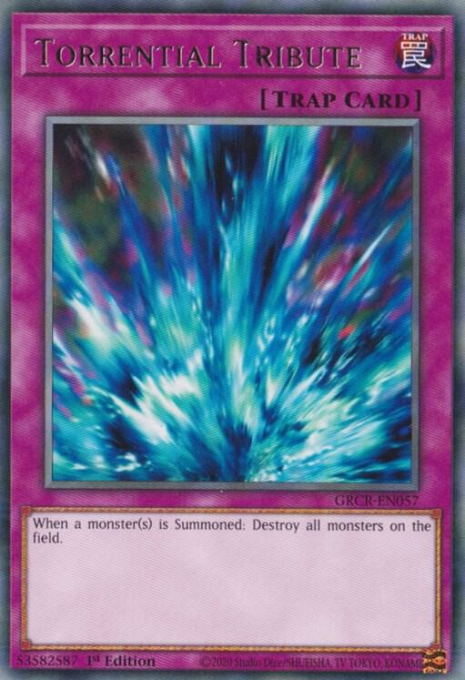 Torrential Tribute GRCR-EN057 card from The Grand Creators