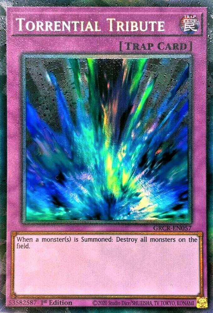 Torrential Tribute (CR) GRCR-EN057 card from The Grand Creators