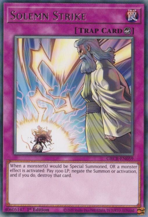 Solemn Strike GRCR-EN059 card from The Grand Creators