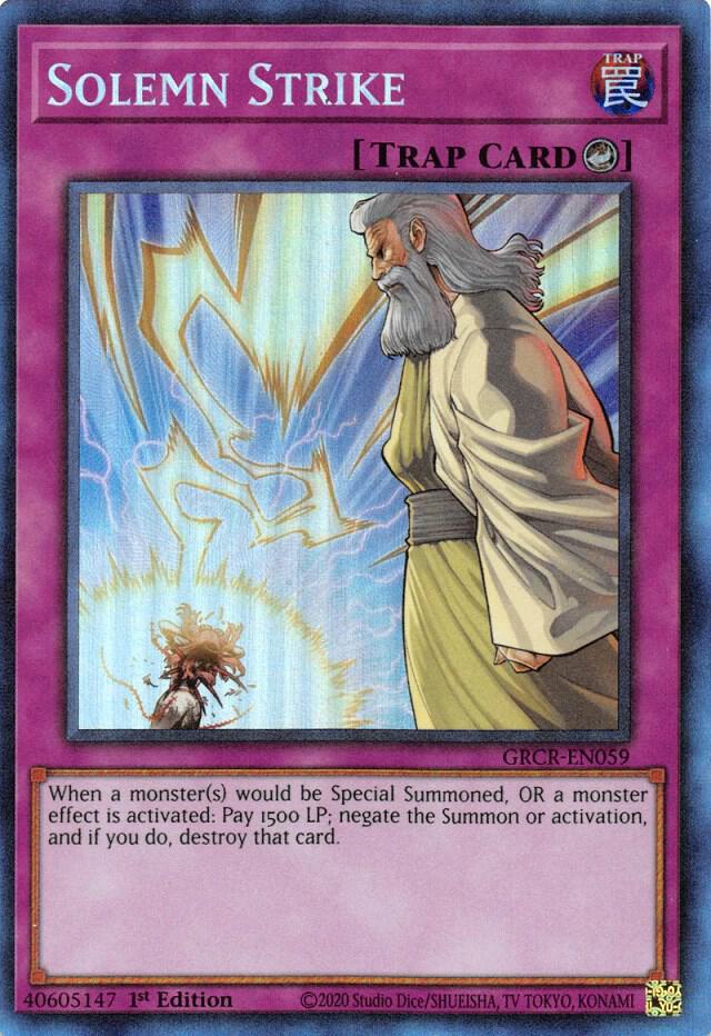 Solemn Strike (CR) GRCR-EN059 card from The Grand Creators