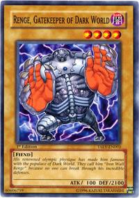 Renge, Gatekeeper of Dark World TAEV-EN003 card from Tactical Evolution