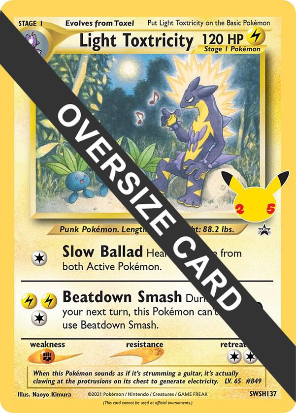 Light Toxtricity SWSH137 card from Jumbo Cards