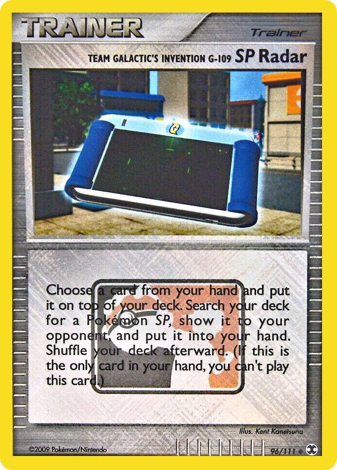 Team Galactic's Invention G-109 SP Radar - 96/111 (League Promo) 096/111 card from League & Championship Cards
