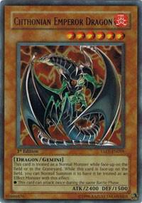 Chthonian Emperor Dragon TAEV-EN019 card from Tactical Evolution