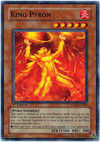 King Pyron TAEV-EN026 card from Tactical Evolution