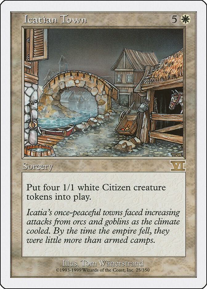 Icatian Town 25 card from Classic Sixth Edition
