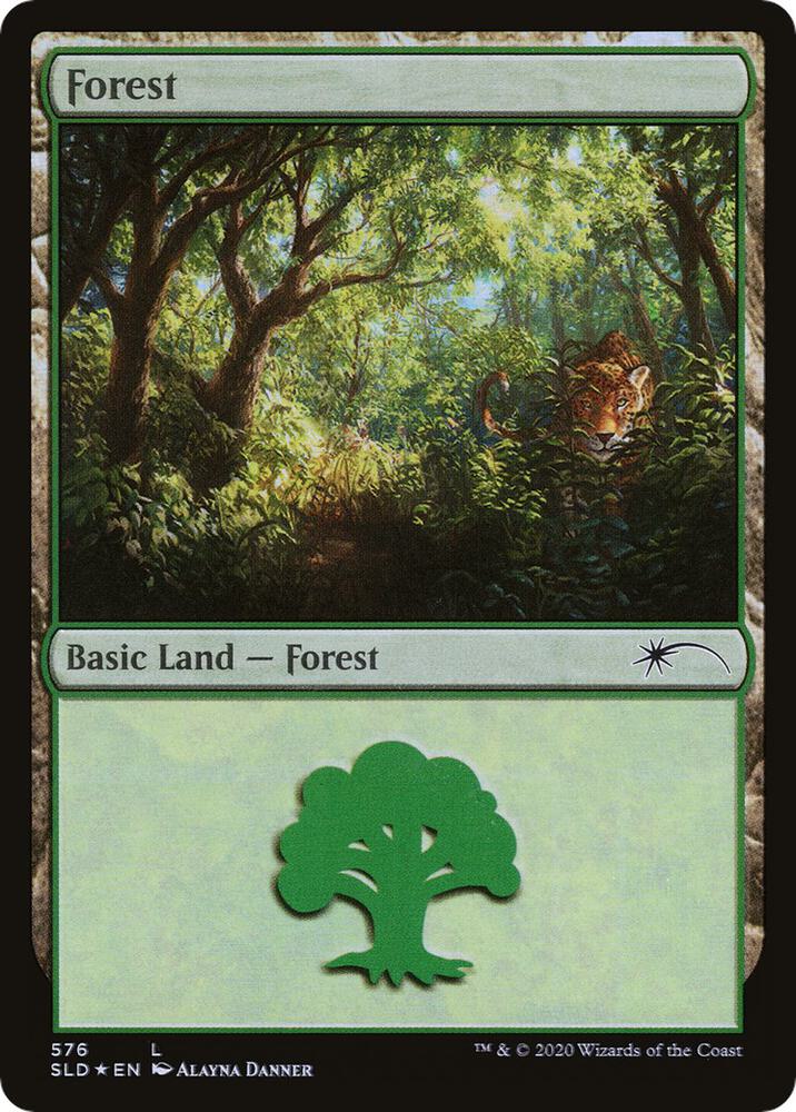 Forest 576 card from Secret Lair Drop Series