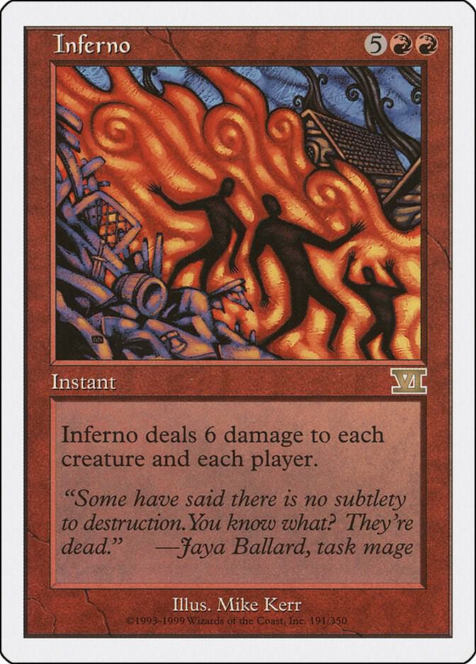 Inferno 191 card from Classic Sixth Edition