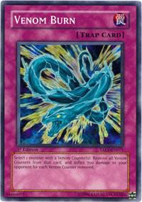 Venom Burn TAEV-EN071 card from Tactical Evolution