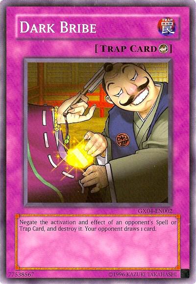 Dark Bribe (GX Tag Force 2) GX04-EN002 card from Yu-Gi-Oh! Video Game Promotional Cards