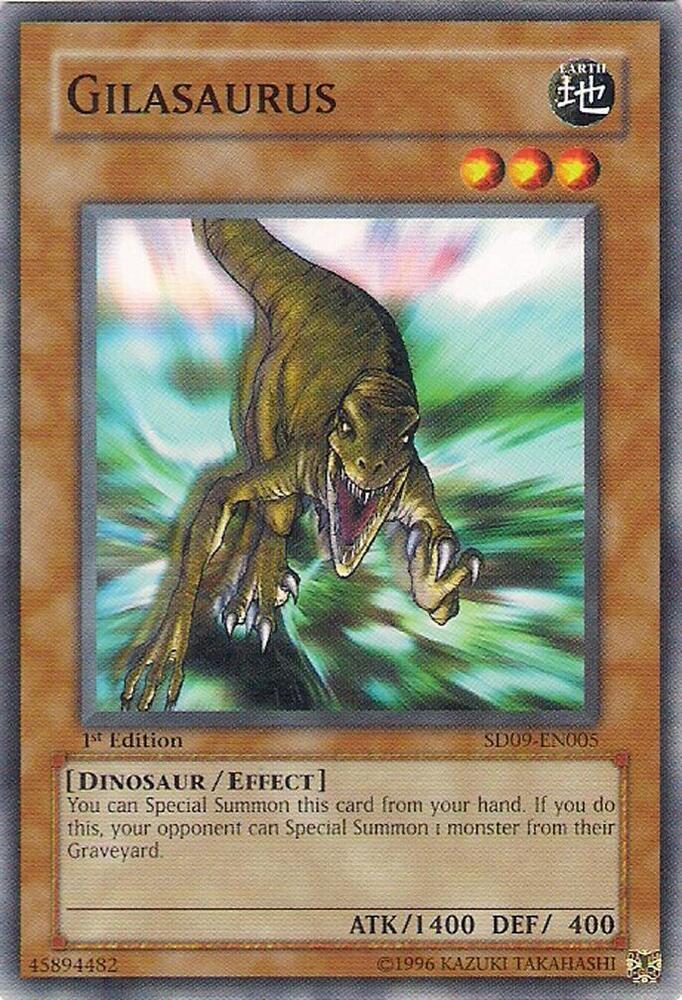 Gilasaurus SD09-EN005 card from Structure Deck: Dinosaur's Rage