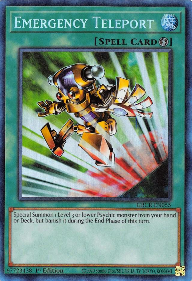 Emergency Teleport (CR) GRCR-EN055 card from The Grand Creators