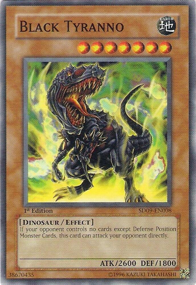 Black Tyranno SD09-EN008 card from Structure Deck: Dinosaur's Rage