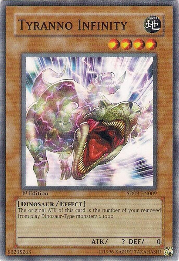 Tyranno Infinity SD09-EN009 card from Structure Deck: Dinosaur's Rage