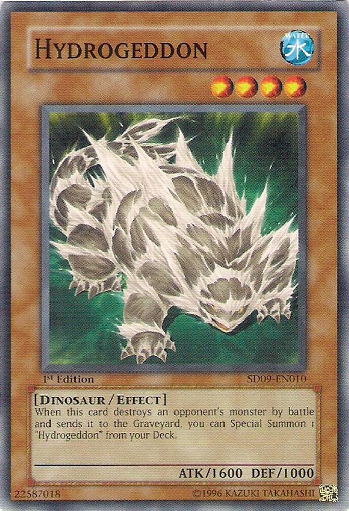 Hydrogeddon SD09-EN010 card from Structure Deck: Dinosaur's Rage