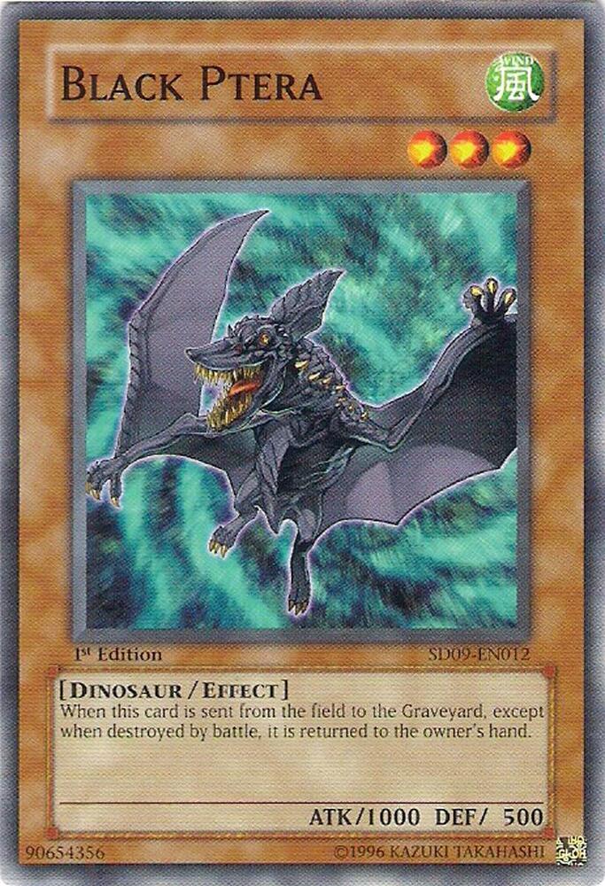 Black Ptera SD09-EN012 card from Structure Deck: Dinosaur's Rage