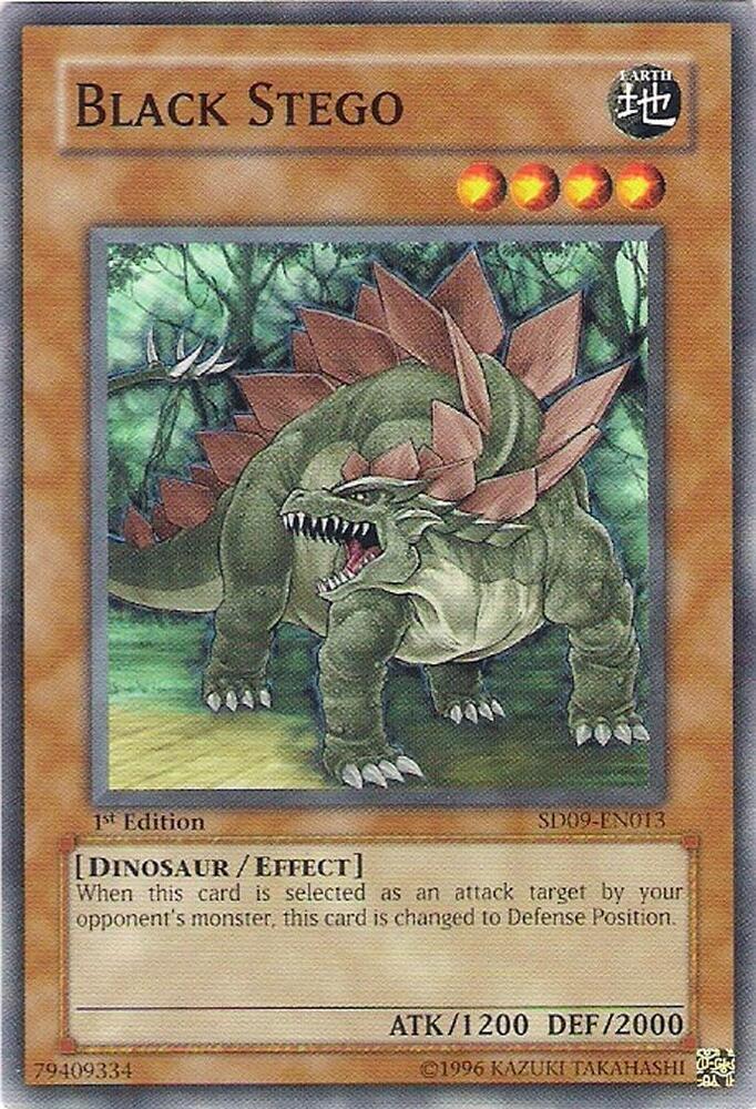 Black Stego SD09-EN013 card from Structure Deck: Dinosaur's Rage