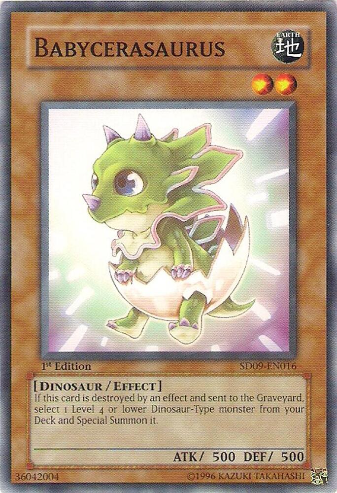 Babycerasaurus SD09-EN016 card from Structure Deck: Dinosaur's Rage
