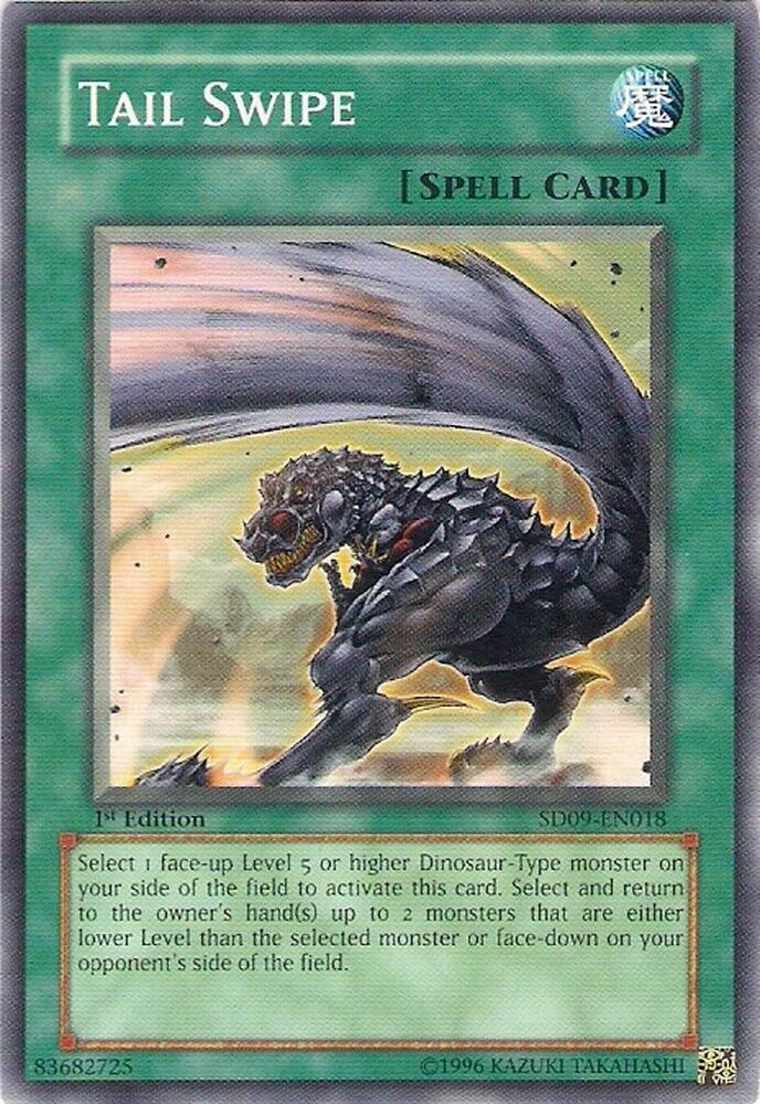 Tail Swipe SD09-EN018 card from Structure Deck: Dinosaur's Rage