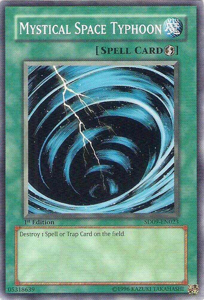 Mystical Space Typhoon SD09-EN023 card from Structure Deck: Dinosaur's Rage