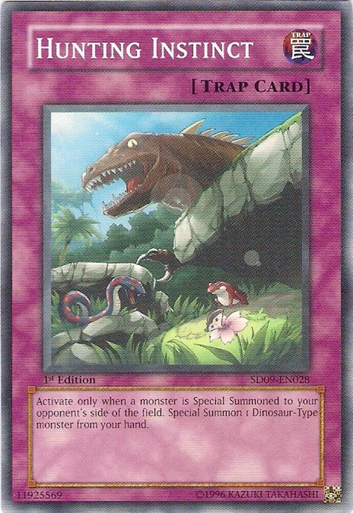 Hunting Instinct SD09-EN028 card from Structure Deck: Dinosaur's Rage