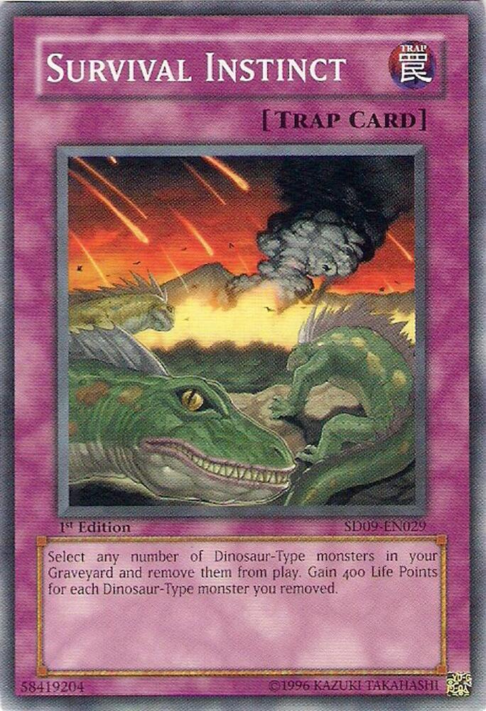 Survival Instinct SD09-EN029 card from Structure Deck: Dinosaur's Rage