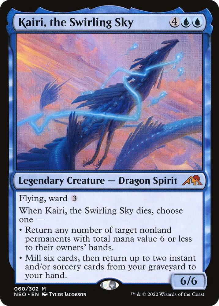 Kairi, the Swirling Sky 60 card from Kamigawa: Neon Dynasty