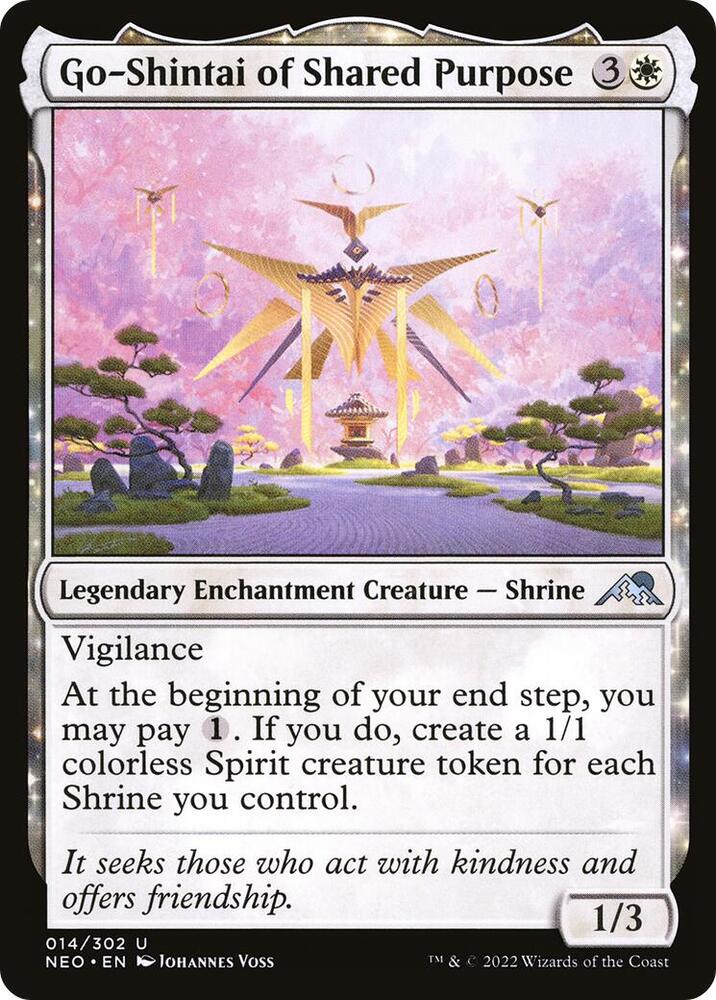 Go-Shintai of Shared Purpose 14 card from Kamigawa: Neon Dynasty
