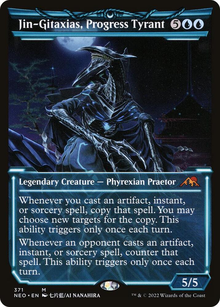 Jin-Gitaxias, Progress Tyrant (Showcase) 371 card from Kamigawa: Neon Dynasty