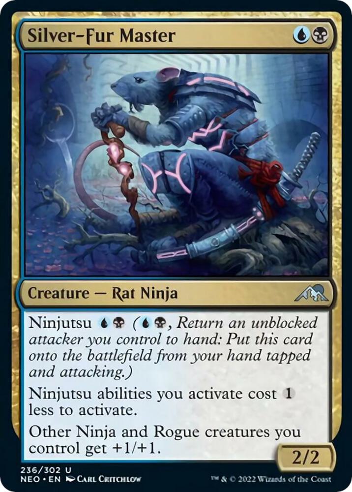 Silver-Fur Master 236 card from Kamigawa: Neon Dynasty