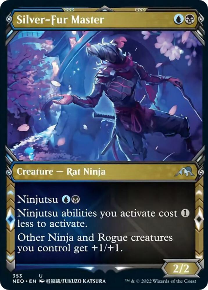 Silver-Fur Master (Showcase) 353 card from Kamigawa: Neon Dynasty