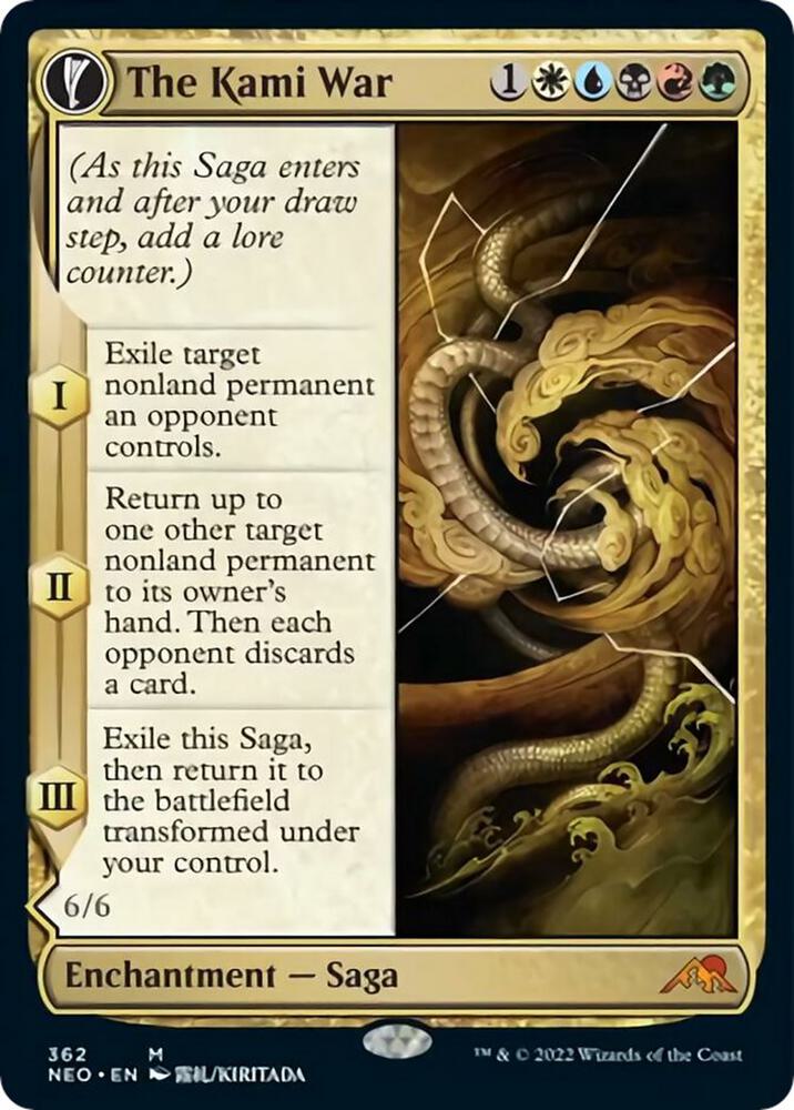 The Kami War (Showcase) 362 card from Kamigawa: Neon Dynasty