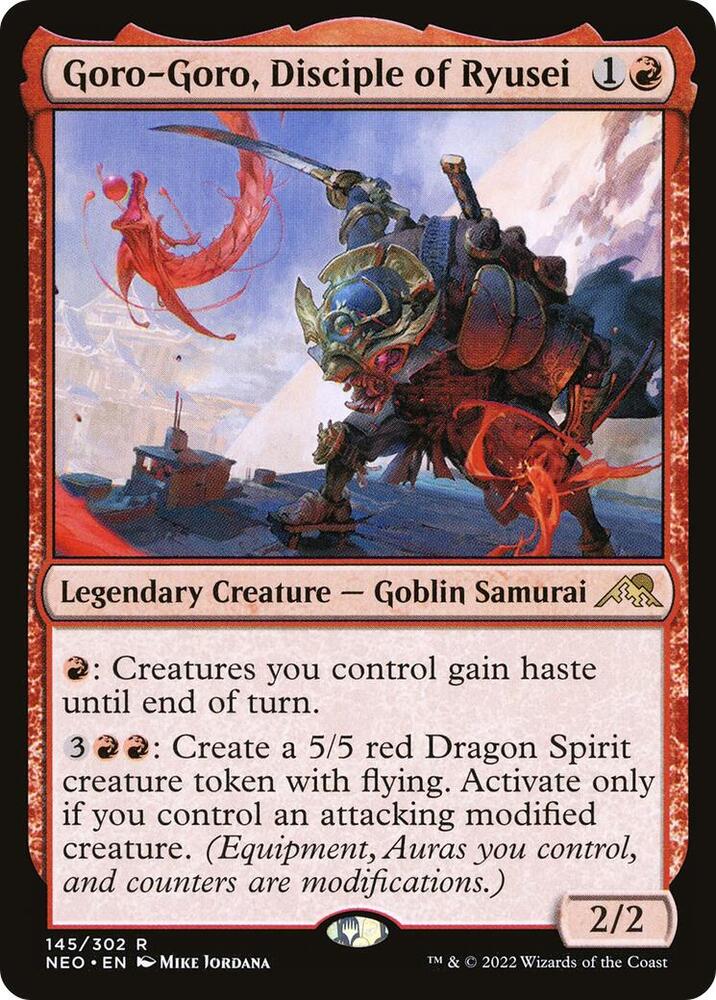 Goro-Goro, Disciple of Ryusei 145 card from Kamigawa: Neon Dynasty