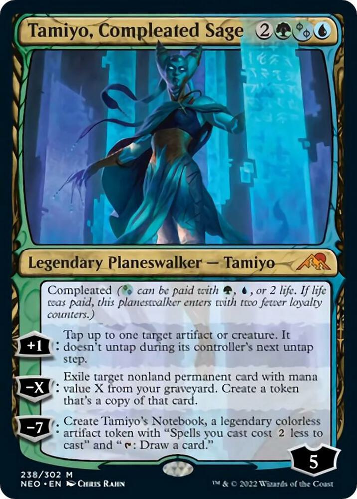 Tamiyo, Compleated Sage 238 card from Kamigawa: Neon Dynasty