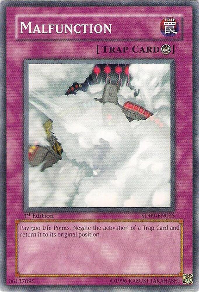 Malfunction SD09-EN035 card from Structure Deck: Dinosaur's Rage