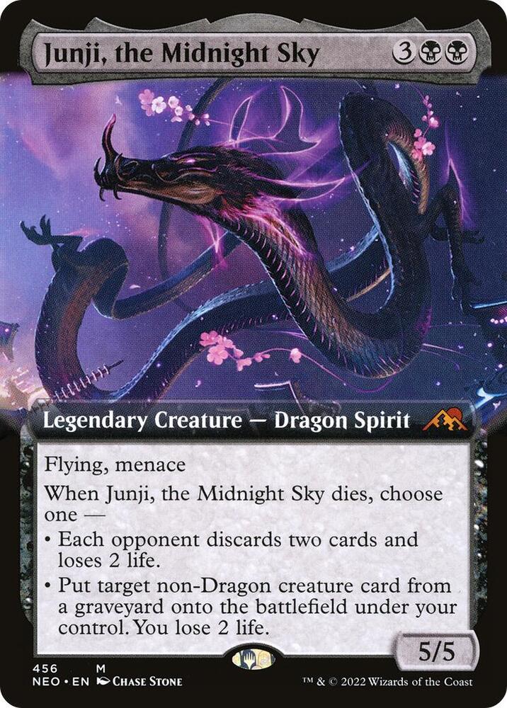 Junji, the Midnight Sky (Extended Art) 456 card from Kamigawa: Neon Dynasty