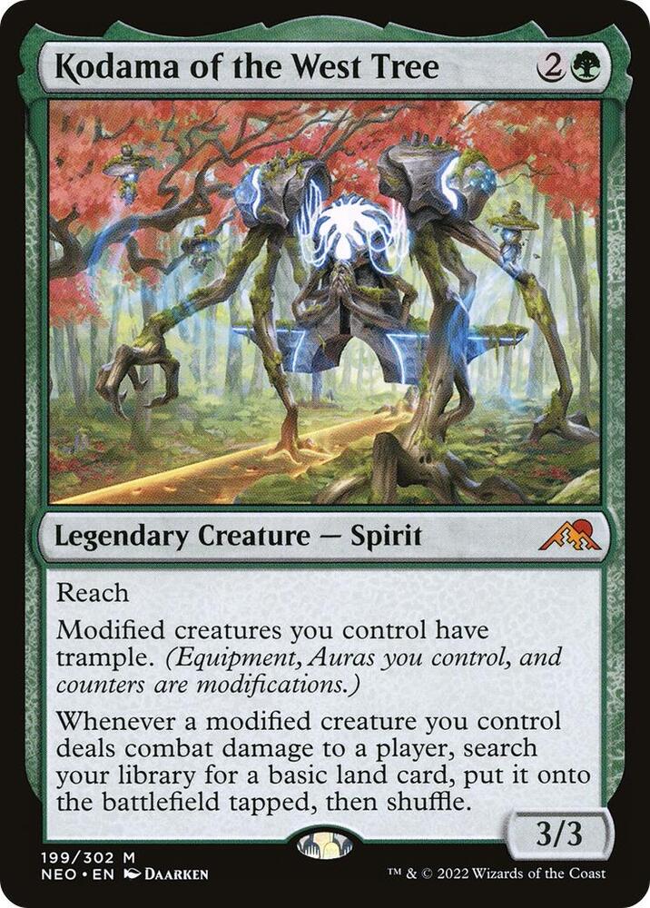 Kodama of the West Tree 199 card from Kamigawa: Neon Dynasty