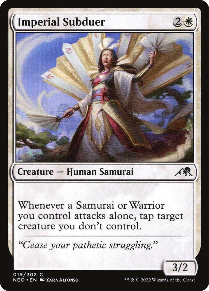 Imperial Subduer 19 card from Kamigawa: Neon Dynasty